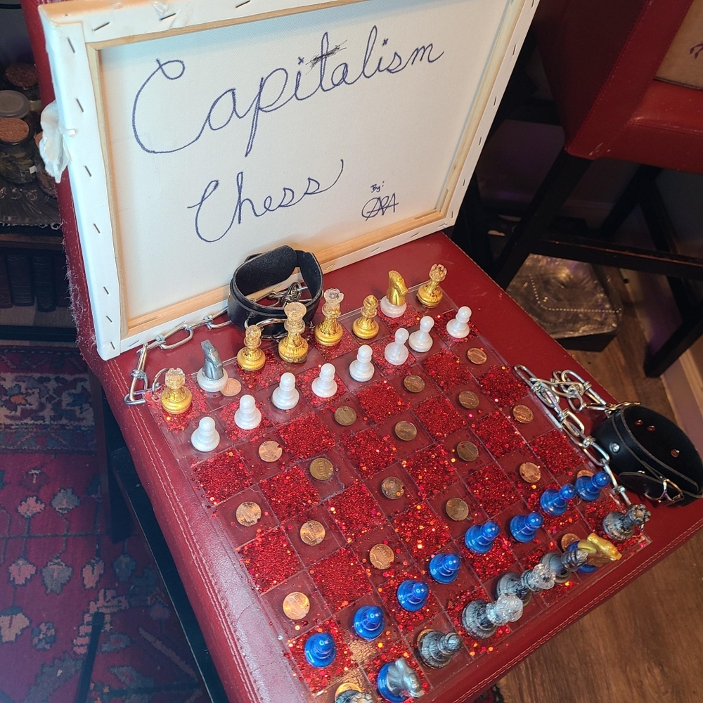CAPITALISM CHESS SET (POLITICAL ART)